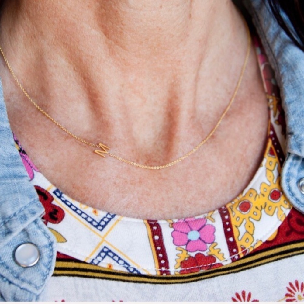 GOLD Letter K Necklace